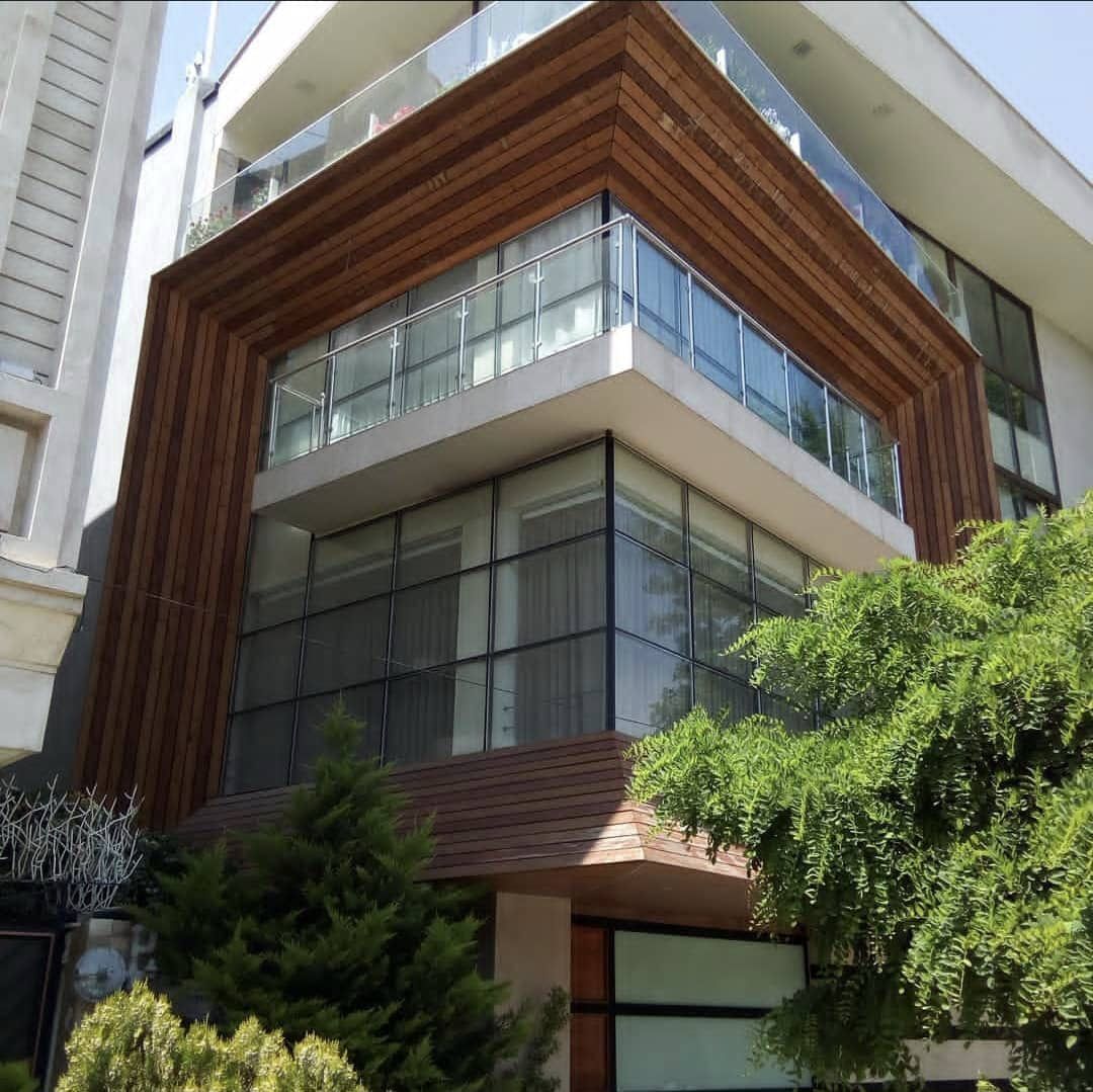 تولید و اجرا نمای شیشه ای کرتین وال سلیمانی در رستم آباد